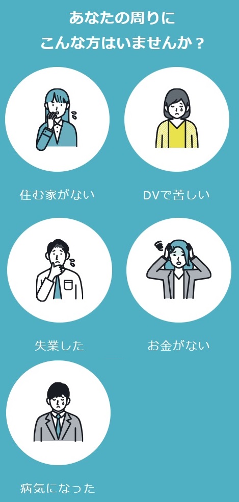 あなたの周りにこんな方はいませんか? 住む家がない、DVでしんどい、失業した、お金がない、病気になった。居住支援、和歌山県紀の川市