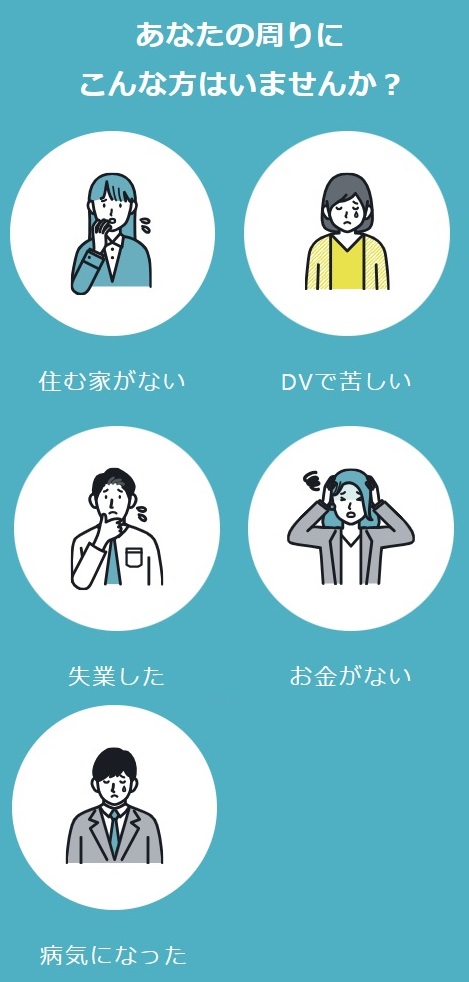 あなたの周りにこんな方はいませんか？　住む家がない、DVでしんどい、失業した、お金がない、病気になった。居住支援、和歌山県紀の川市